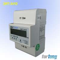 DRT-341D LCD display with backlit three phase DIN Rail digital energy meter provider