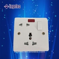 YiWu No.1 one gang switch electric plug socket red wall switch with led indicator light