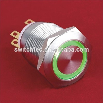 Switch CE RoHS IP67 Waterproof illuminated pushbutton indicator switch