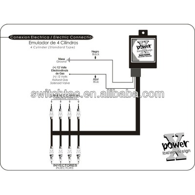 4 cylinder Emulator with PA66 Plastic Box