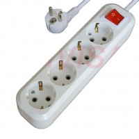 Cheap and good quality CE Approval Schuko Extension Socket, Electric Socket Outlet, Power Strip